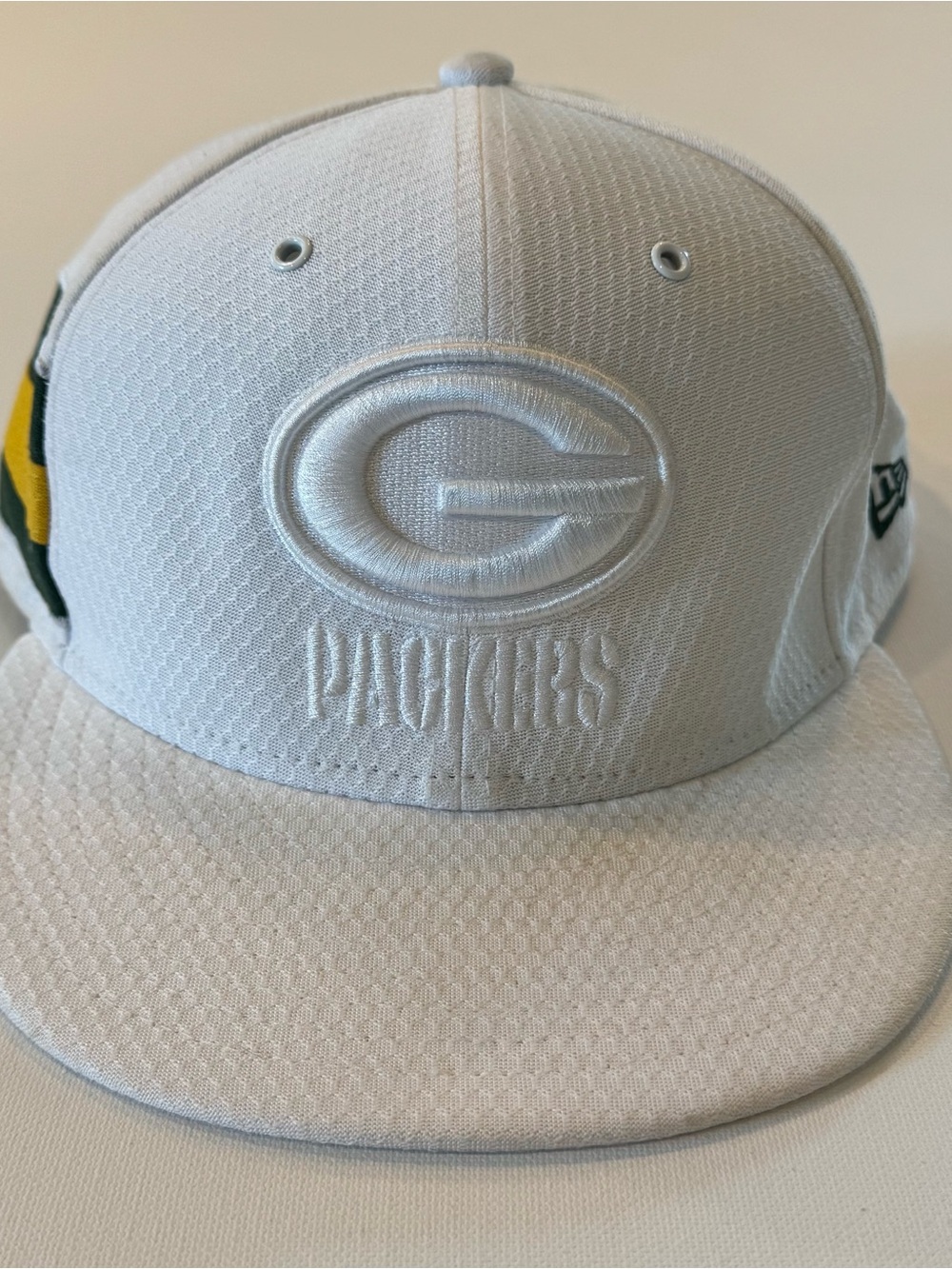 New Era Green Bay Packers All-White Snapback Hat